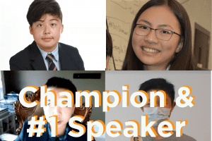 Vancouver Debate Academy students doing PF debate at 2021 Georgetown Fall online